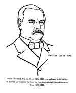  Grover Cleveland coloring page