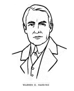  Warren G Harding coloring page