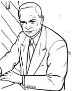 President Eisenhower coloring page
