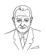 Lyndon B. Johnson coloring page