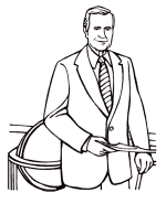 George H. Bush coloring page