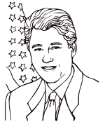  Bill Clinton coloring page